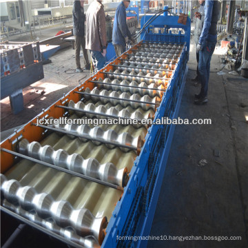 JCX35-153-918-Y1, 17rolls Aluminum Metropole tile roll forming machine for Nigeria